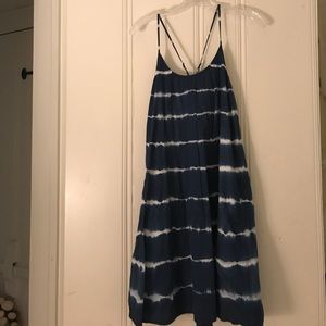 Madewell Tie-dye Dress with Criss-Cross Back