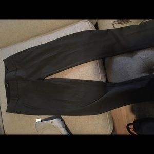 Dark gray straight leg dress pant from loft size 0