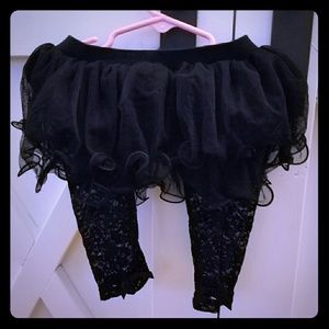 Lace baby leggings