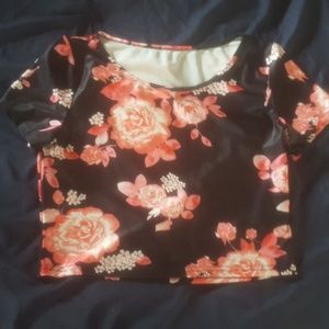 Flower crop top