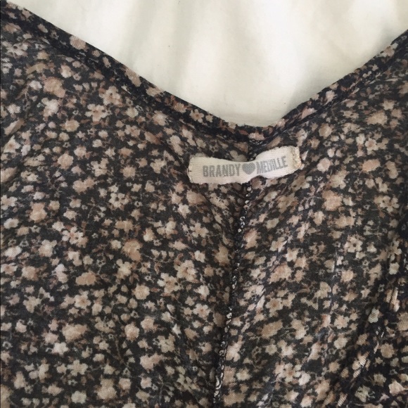OG Label Brandy Melville Floral Ruffle Tank - Picture 2 of 3