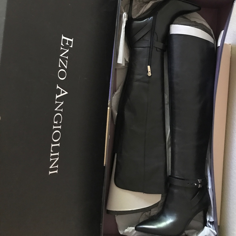 Brand new over the knee leather boots
