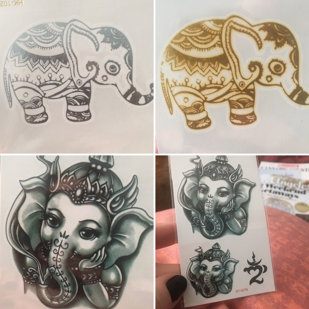 🐘 Elephant Temporary Tattoos 🐘