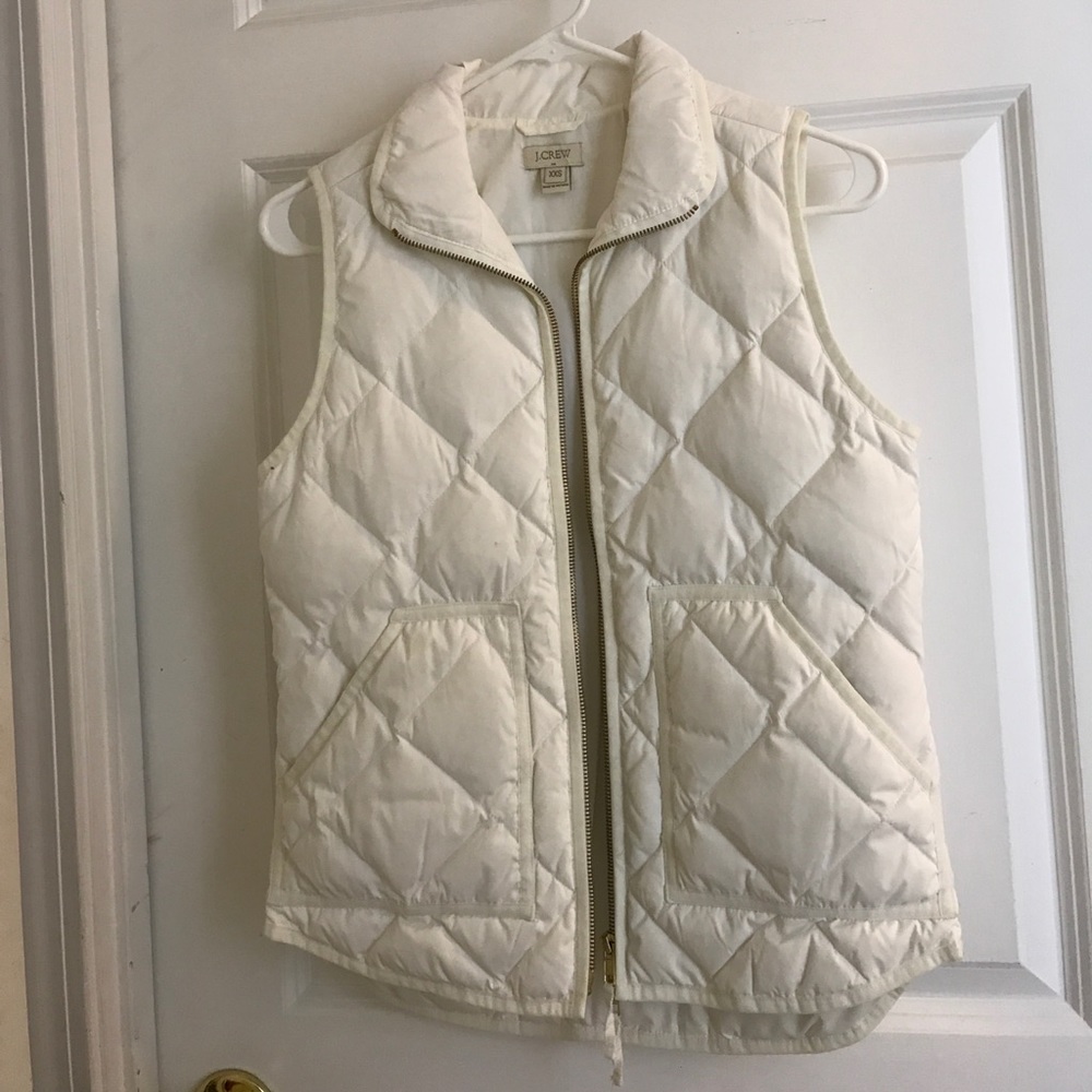 j.crew white vest