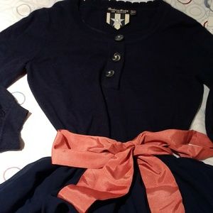 Forever 21 Navy Peplum Sweater
