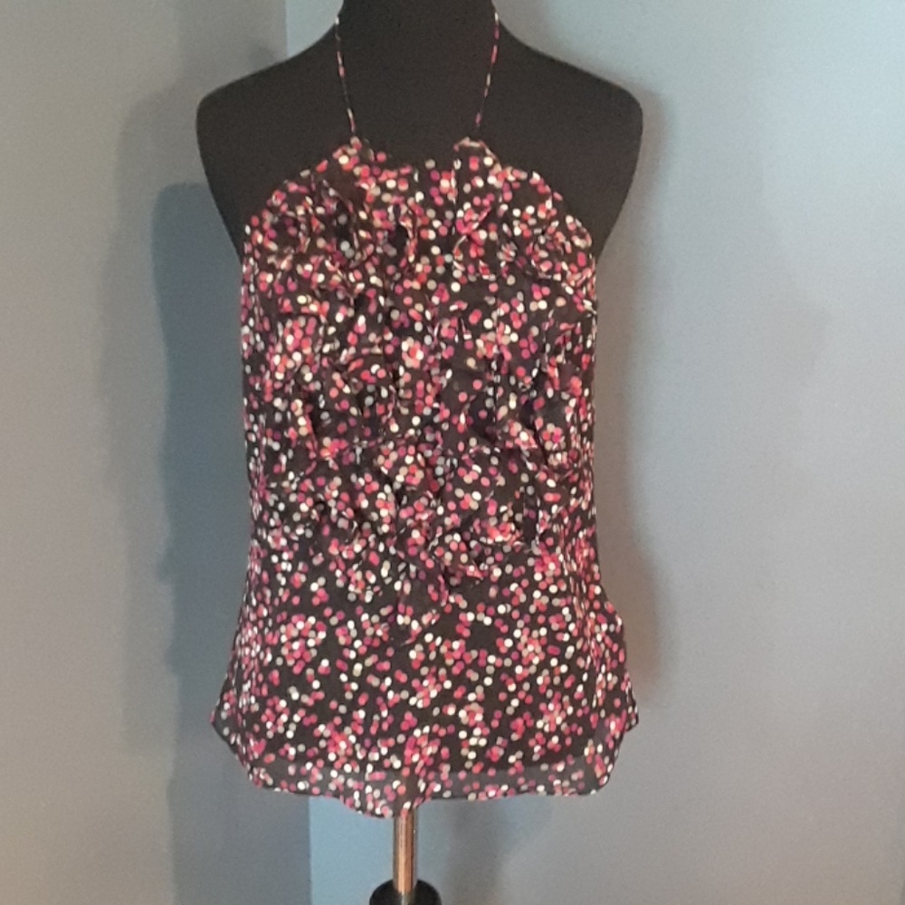 THE LIMITED Chiffon, Ruffle, Thin-String  Halter