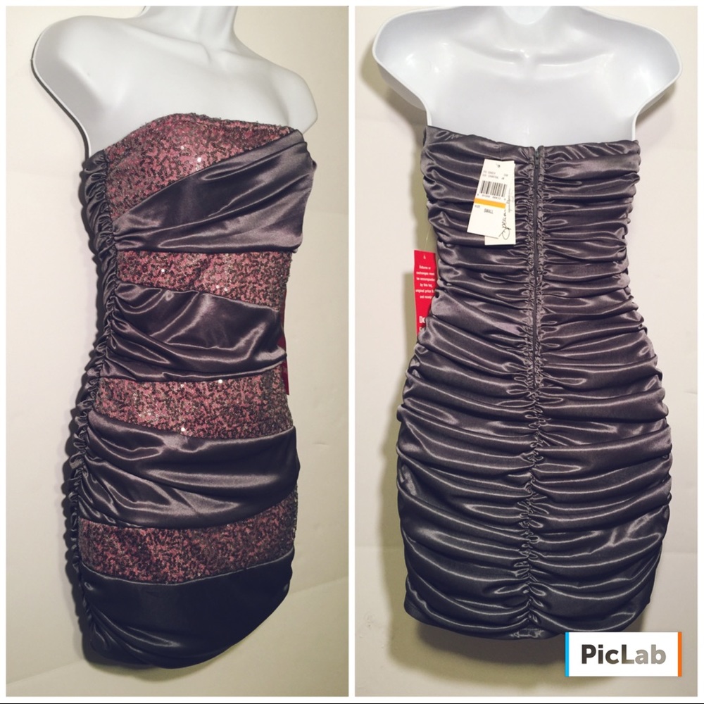 Strapless Sequin Dress