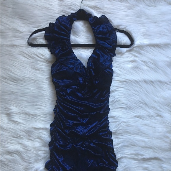 Satin Cocktail Mini Dress Size 5/6 - Picture 1 of 3