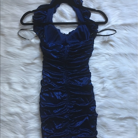 Satin Cocktail Mini Dress Size 5/6 - Picture 2 of 3