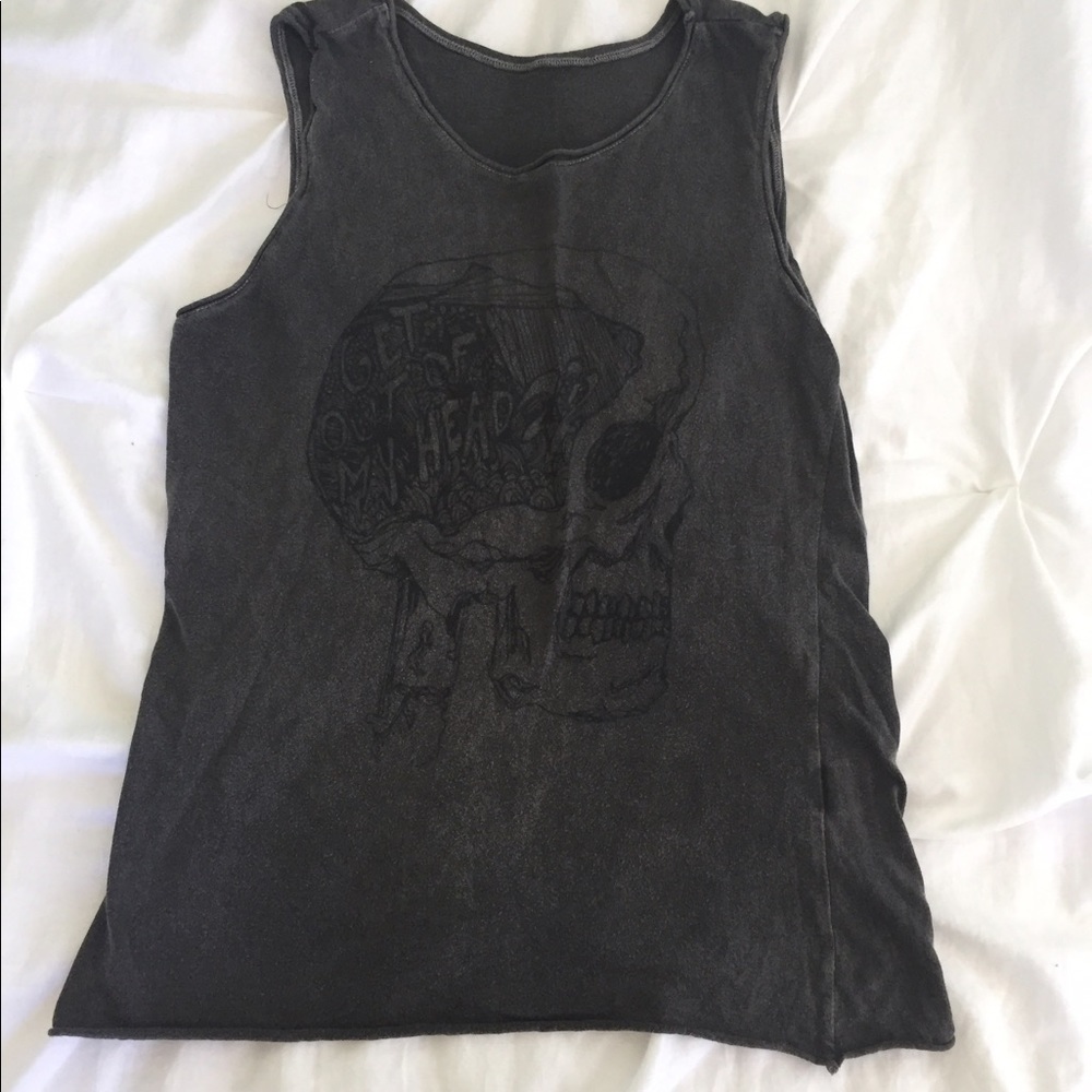 Brandy Melville "Get Out of My Head" muscle tank