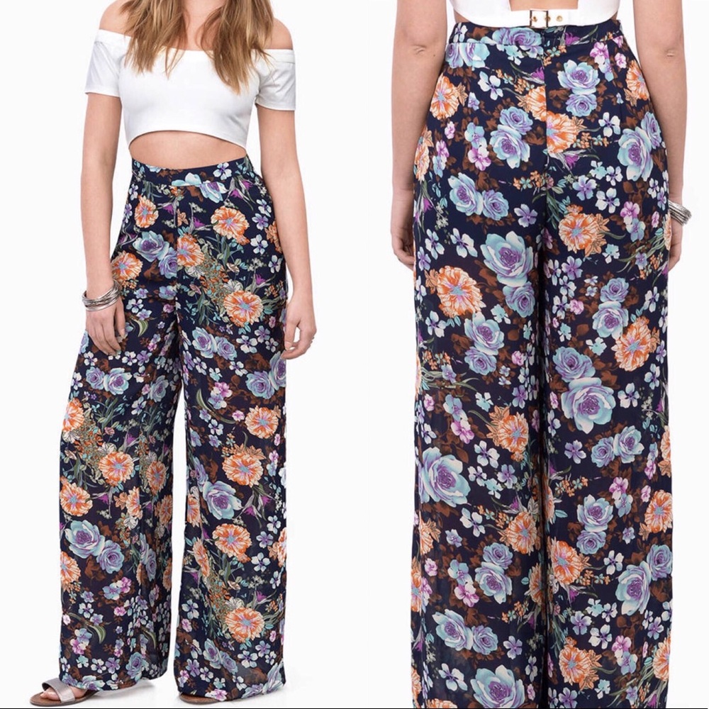 Tobi Floral Palazzo Pants