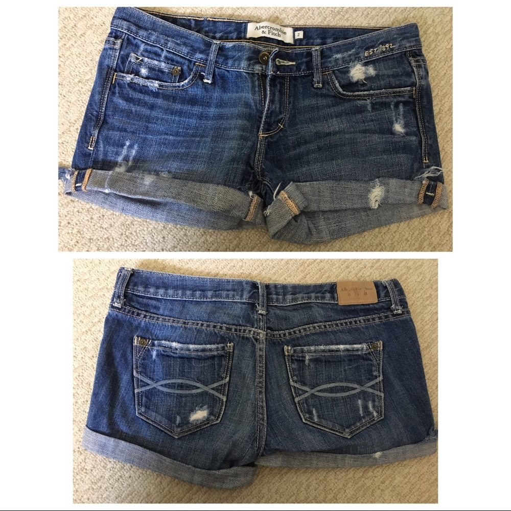 Abercrombie and fitch denim shorts