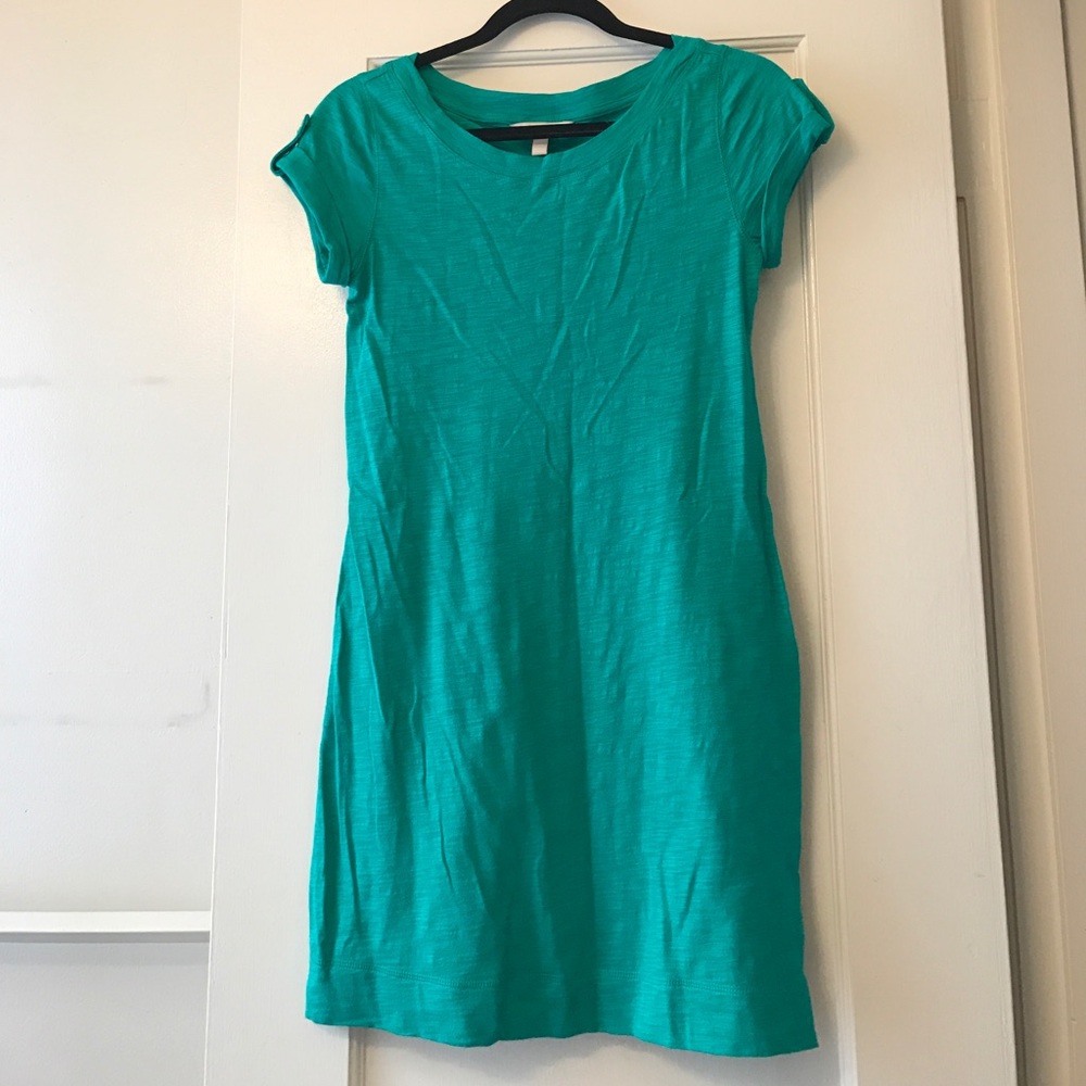 Banana Republic Green Tshirt Dress. Size XS
