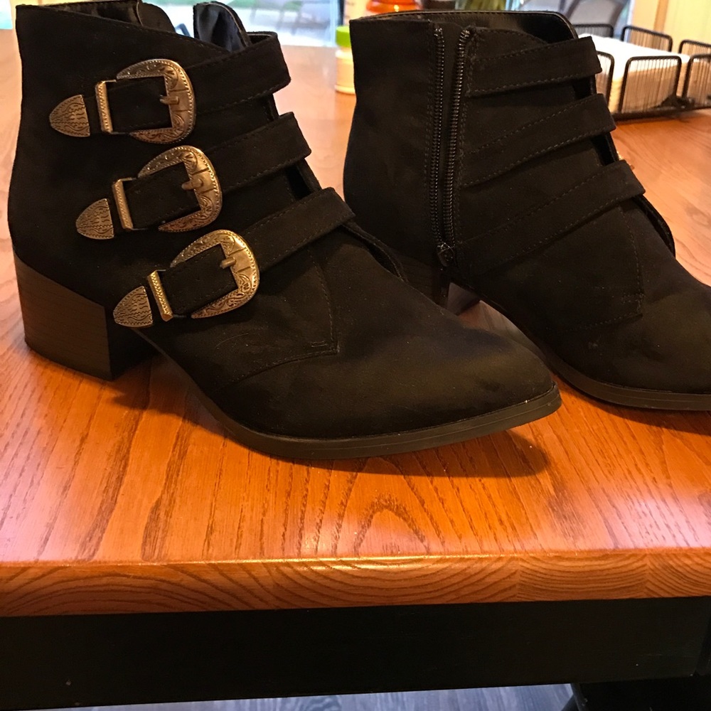 Free People Inspired Buckle Bootie