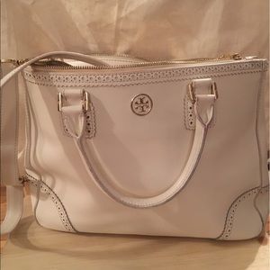 Tory Burch White Tote Bag