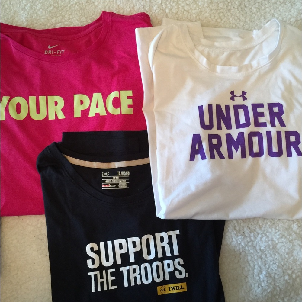 Lot of exercise shirts XL