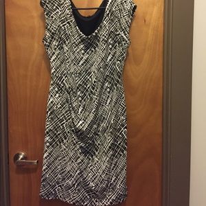 The Limited Black & White Dress