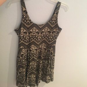 Black and White Tribal Print Dress