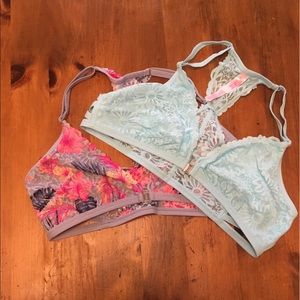 PINK Bralettes- set of 2