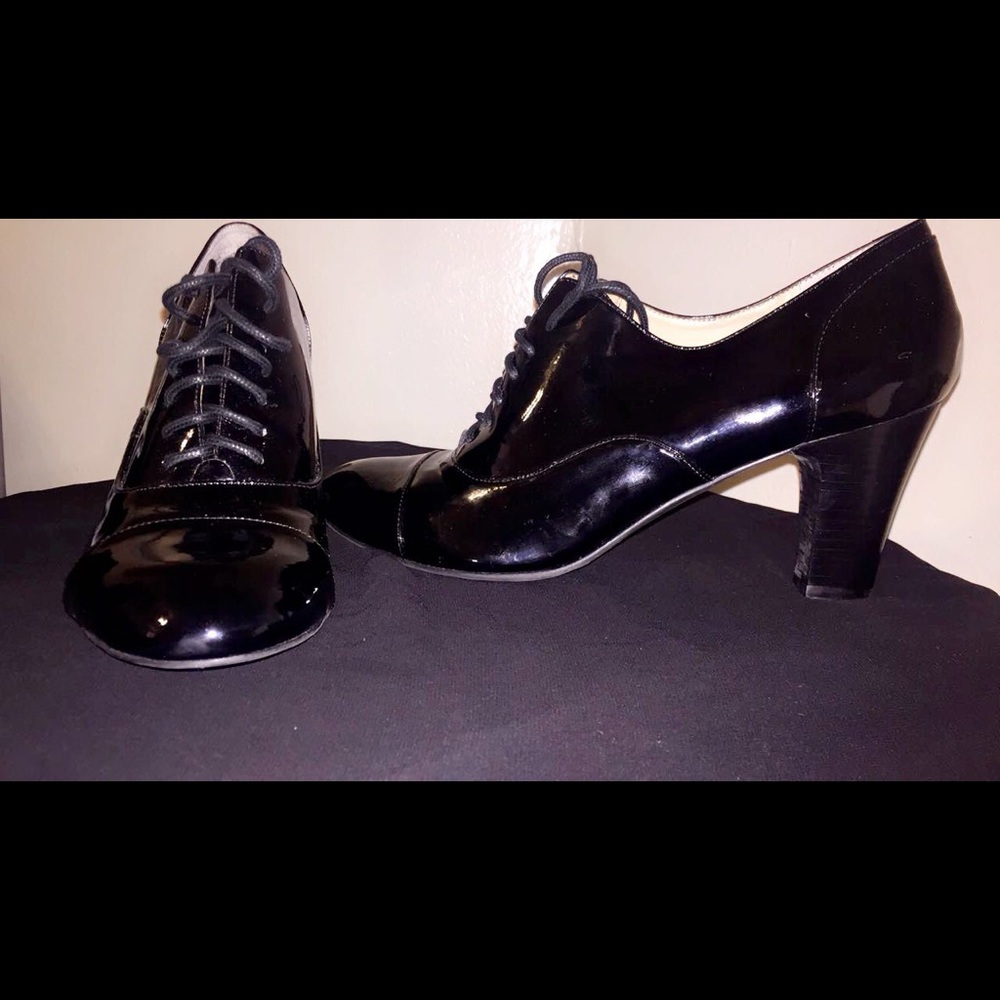 High Heeled Oxfords  
12 M US