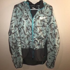 Mens Feather Pattern Running Jacket