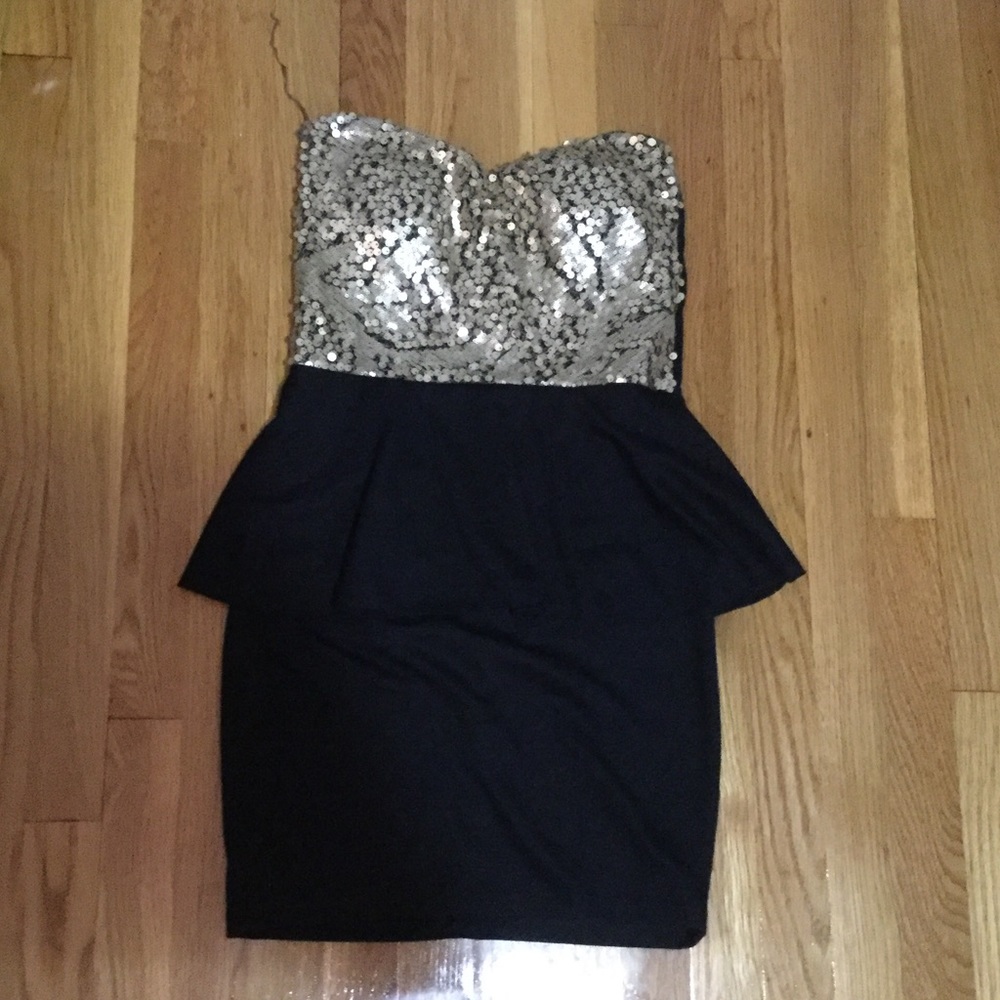 Peplum homecoming dress