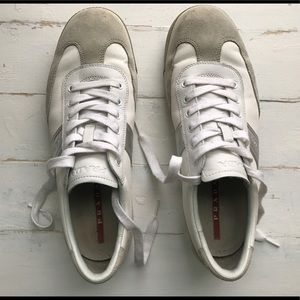 Men's Prada leather sneakers / athletic shoes