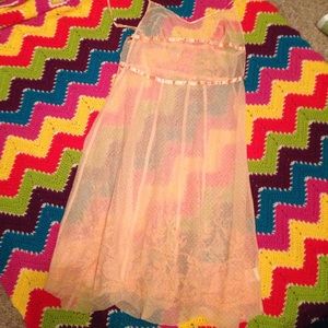 RARE!! Free People peach slip dress! Size L!