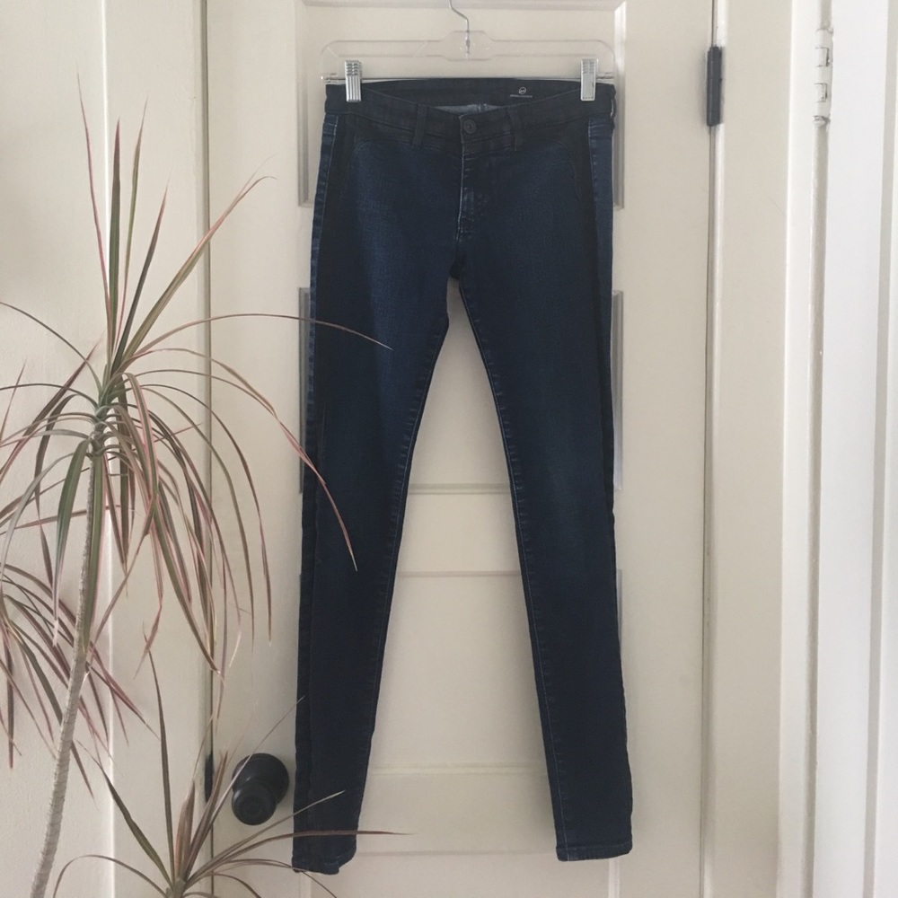AG Stretch Jeans with Side Paneling, Size 26