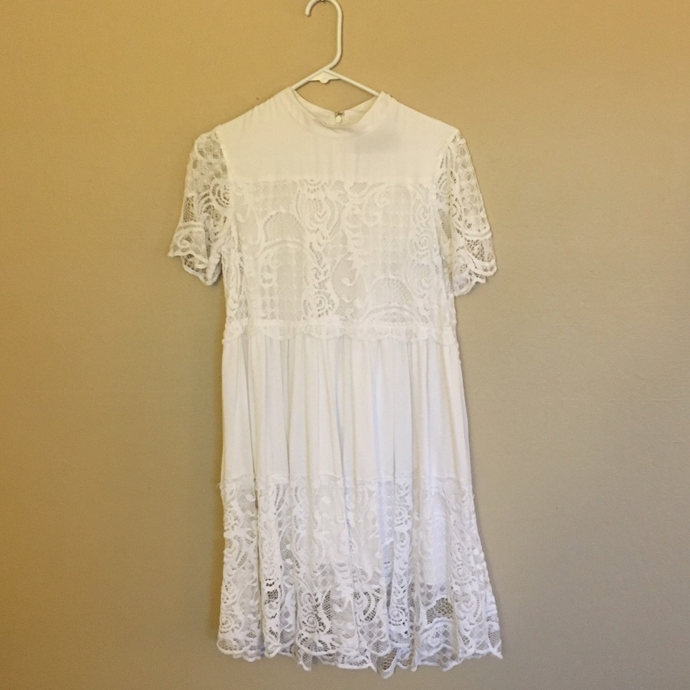KENDALL + KYLIE Lace Detail Babydoll Dress