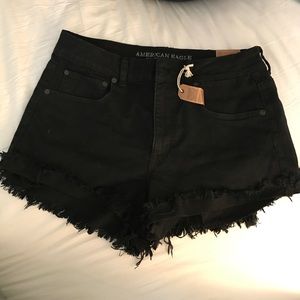 Brand new black jean shorts
