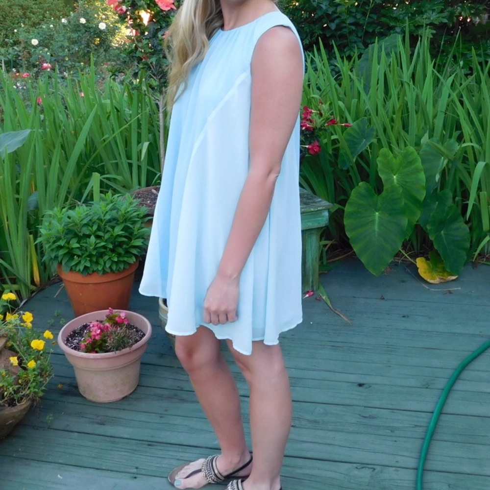 Two-toned Blue Sun Dress