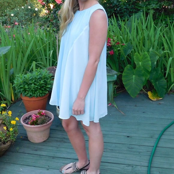 Ladakh Dresses & Skirts - Two-toned Blue Sun Dress