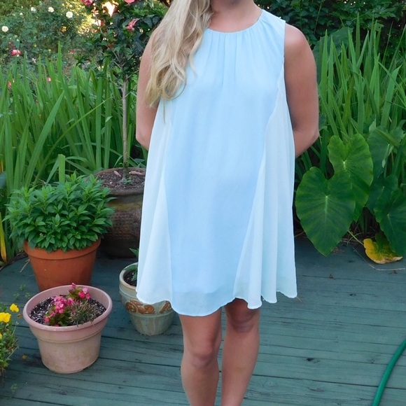 Two-toned Blue Sun Dress - Picture 2 of 3