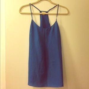 J. Crew Factory Blue Racerback Tank Top Size 8