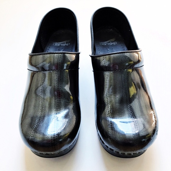 Dansko Shoes - Dansko Metallic Grey Clogs