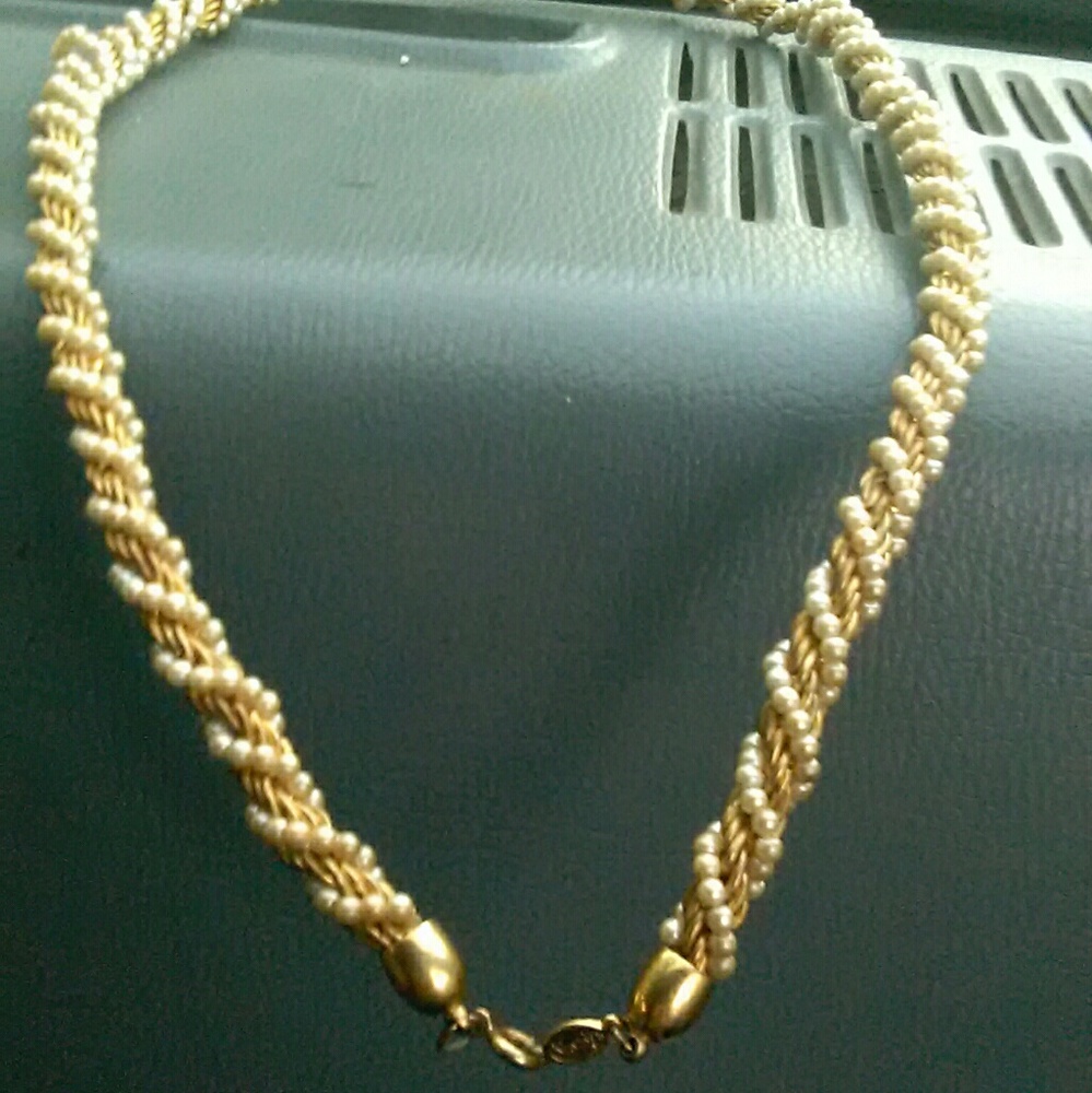 Napier faux pearl necklace