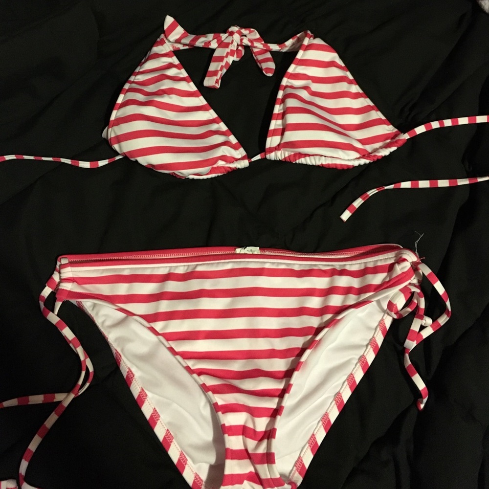 Pink & White Bikini