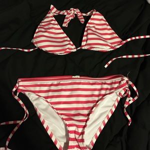 Pink & White Bikini