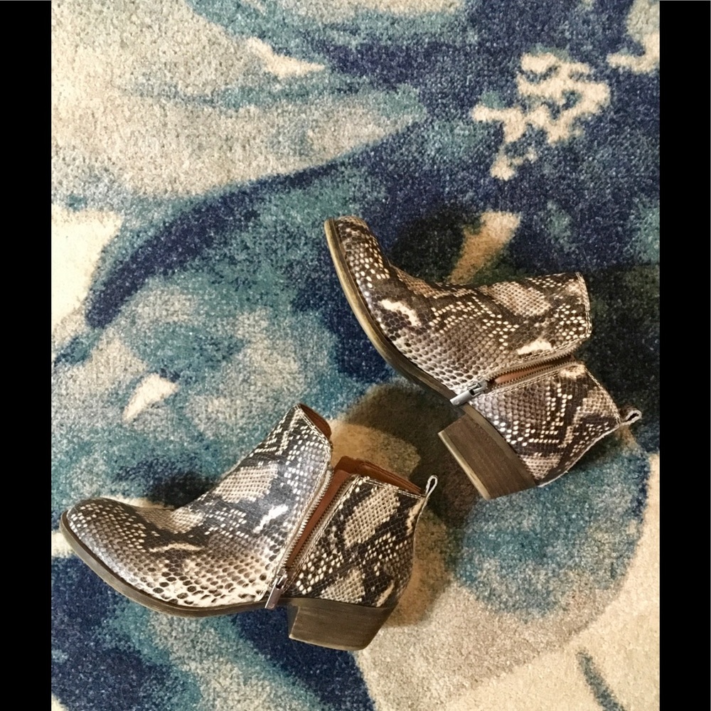 Snake Skin Lucky Brand Bootie
