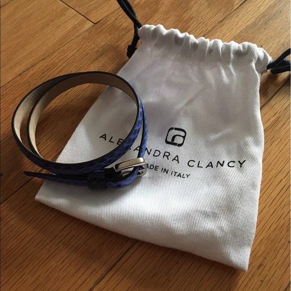 Alexandra Clancy cobalt watersnake bracelet - Picture 2 of 7