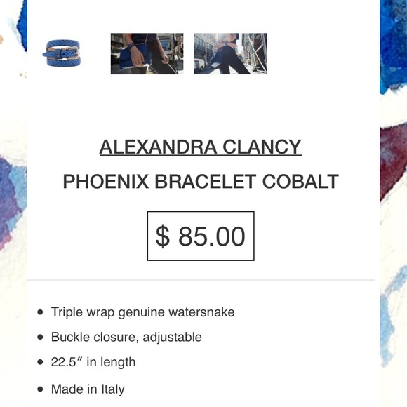 Alexandra Clancy cobalt watersnake bracelet - Picture 7 of 7