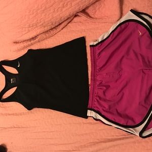 Nike workout tank with built in bra (top only)