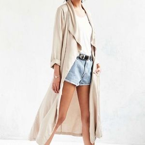 American Apparel Dylan Trench Parchment M/L