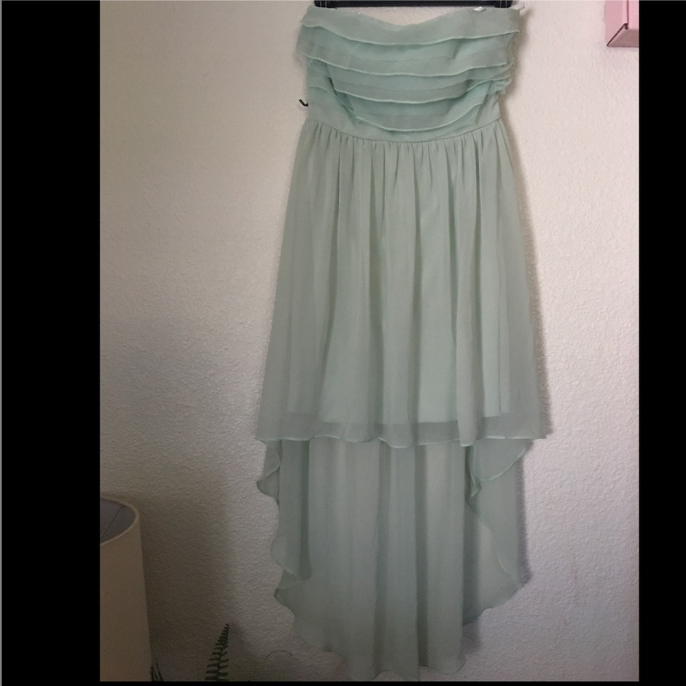 Mint green tube dress