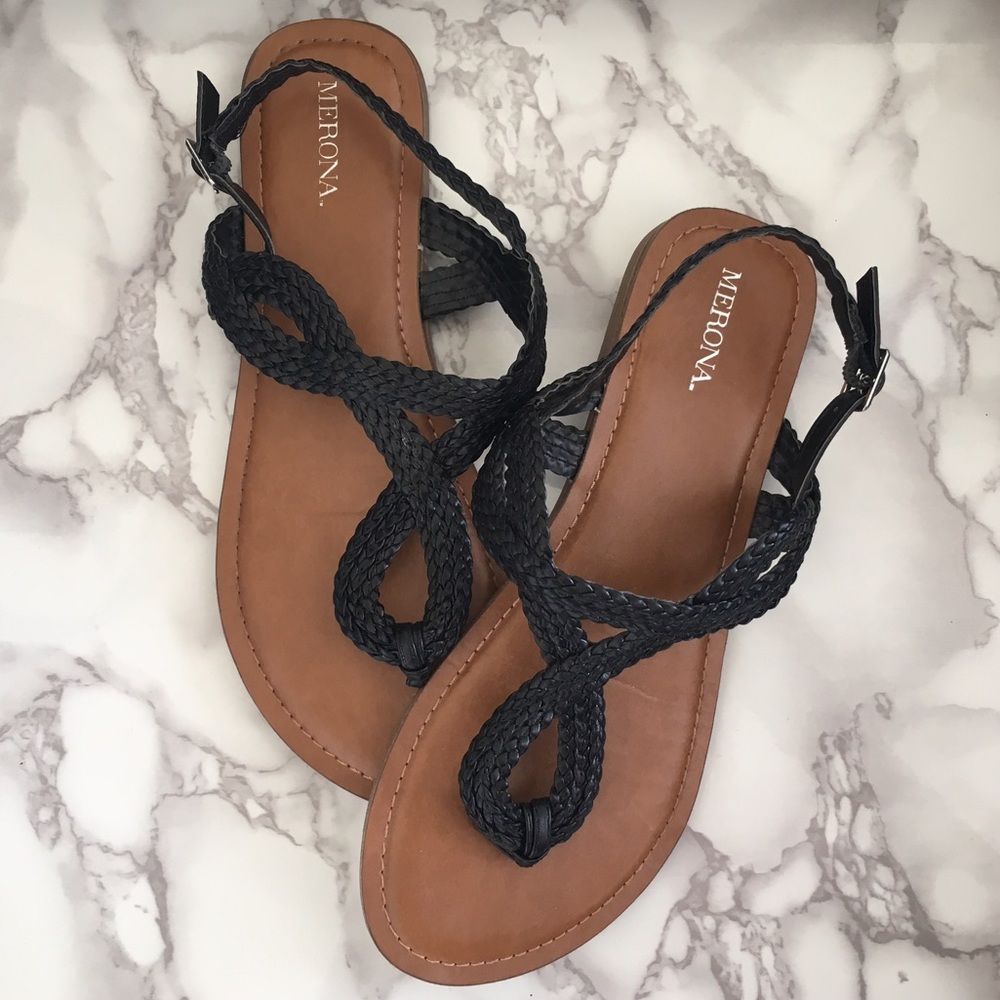 🌞Black Merona Sandals🌞