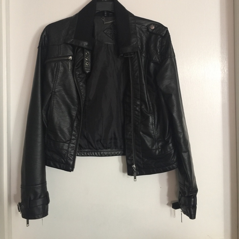 Edgy Kids Leather Jacket