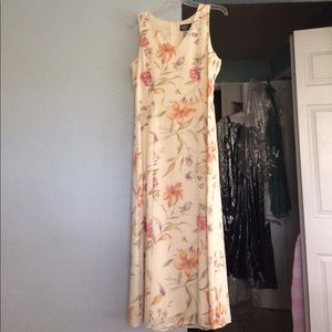 Long Yellow floral dress