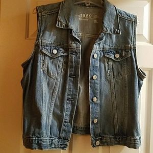 Gap Sleeveless Jean Vest