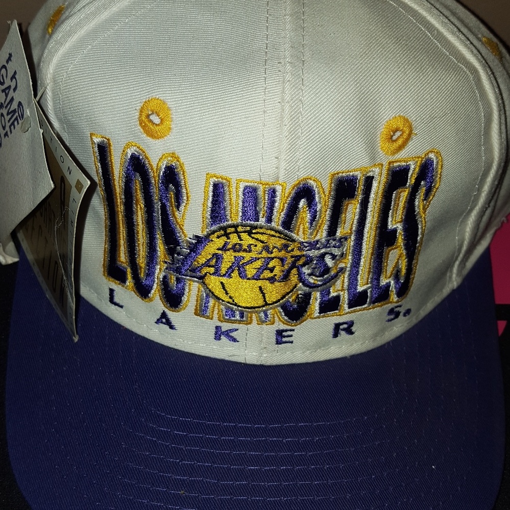 Vtg Los Angeles Lakers snapback NBA the game nwt